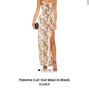 Paloma cut out maxi in black